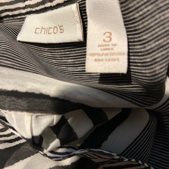 Chico’s pullover resort wear sheer blouse - Picture 8 of 8